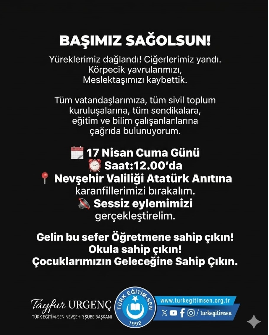 17 NİSAN CUMA SAAT:12.00’DA ATATÜRK ANITINDAYIZ…